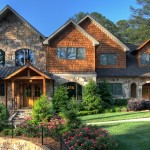 Daytime Exterior photo of Front Elevation of Luxury Home in Atlanta