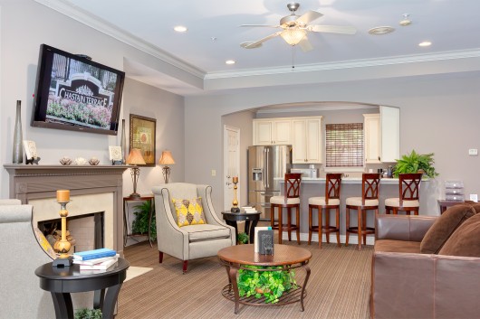 Real Estate photography of Clubhouse at Atlanta Apartment 