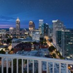Twilight Atlanta Skyline from Condo for Sale at Spire